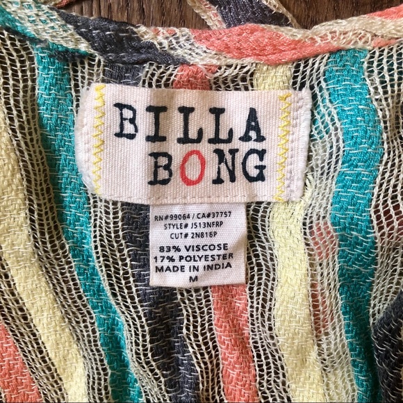 Billabong Striped Knit Top with Fringe - Picture 6 of 7